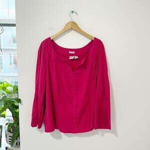 Giorgio Fiorline Pink Stretchy Plus Size Blouse Size 26/28W